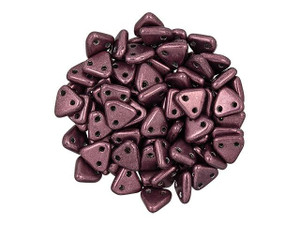 CzechMates Glass 6mm ColorTrends Saturated Metallic Red Pear 2-Hole Triangle Bead 2.5-Inch Tube CzechMates Glass 6mm ColorTrends Saturated Metallic Red Pear 2-Hole Triangle Bead 2.5-Inch Tube