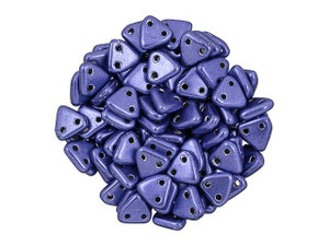 CzechMates Glass 6mm ColorTrends Saturated Metallic Ultra Violet 2-Hole Triangle Bead 2.5-Inch Tube CzechMates Glass 6mm ColorTrends Saturated Metallic Ultra Violet 2-Hole Triangle Bead 2.5-Inch Tube