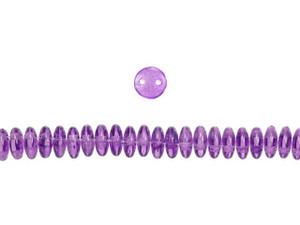 CzechMates Glass 6mm ColorTrends Transparent Bodacious 2-Hole Lentil Bead Strand CzechMates Glass 6mm ColorTrends Transparent Bodacious 2-Hole Lentil Bead Strand