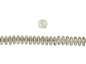 CzechMates Glass 6mm ColorTrends Transparent Sharkskin 2-Hole Lentil Bead Strand CzechMates Glass 6mm ColorTrends Transparent Sharkskin 2-Hole Lentil Bead Strand