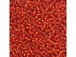 TOHO Bead Round 15/0 Silver-Lined Siam Ruby 2.5-Inch Tube