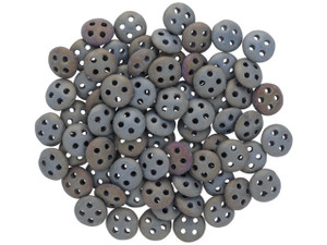 CzechMates Glass 6mm Four-Hole Matte Iris Brown QuadraLentil Bead, 2.5-Inch Tube CzechMates Glass 6mm Four-Hole Matte Iris Brown QuadraLentil Bead, 2.5-Inch Tube