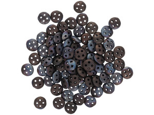 CzechMates Glass 6mm Four-Hole Matte Jet Bronze Vega QuadraLentil Bead, 2.5-Inch Tube CzechMates Glass 6mm Four-Hole Matte Jet Bronze Vega QuadraLentil Bead, 2.5-Inch Tube