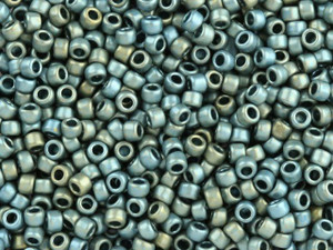 TOHO Bead Round 8/0 Nickel Matte Raku Sage/Pewter 2.5-Inch Tube TOHO Bead Round 8/0 Nickel Matte Raku Sage/Pewter 2.5-Inch Tube