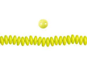 CzechMates Glass 6mm Pacifica Honeydew 2-Hole Lentil Bead Strand CzechMates Glass 6mm Pacifica Honeydew 2-Hole Lentil Bead Strand