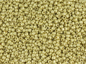 TOHO Round Bead 11/0 PermaFinish Frosted Galvanized Yellow Gold 2.5-Inch Tube TOHO Round Bead 11/0 PermaFinish Frosted Galvanized Yellow Gold 2.5-Inch Tube