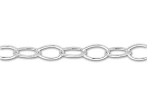 040 Oval Link Sterling Silver Chain by the Foot 040 Oval Link Sterling Silver Chain by the Foot