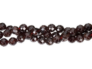 Dakota Stones Red Garnet 6mm Faceted Round Bead Strand Dakota Stones Red Garnet 6mm Faceted Round Bead Strand