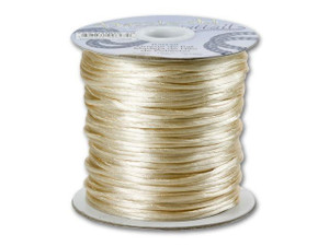 Dazzle It 1.5mm Ivory Satin Cord (100 -Yard Spool) Dazzle It 1.5mm Ivory Satin Cord (100 -Yard Spool)