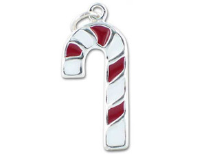 Enamel Candy Cane Charm Enamel Candy Cane Charm