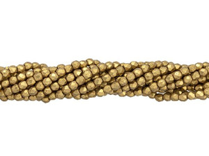 Czech Fire-Polish Bead 2mm ColorTrends Saturated Metallic Ceylon Yellow (50pc Strand) by Starman Czech Fire-Polish Bead 2mm ColorTrends Saturated Metallic Ceylon Yellow (50pc Strand) by Starman