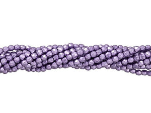 Czech Fire-Polish Bead 2mm ColorTrends Saturated Metallic Crocus Petal (50pc Strand) by Starman Czech Fire-Polish Bead 2mm ColorTrends Saturated Metallic Crocus Petal (50pc Strand) by Starman