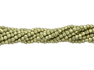 Czech Fire-Polish Bead 2mm ColorTrends Saturated Metallic Limelight (50pc Strand) by Starman Czech Fire-Polish Bead 2mm ColorTrends Saturated Metallic Limelight (50pc Strand) by Starman