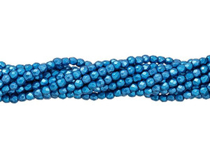 2-Hole Diamond Beads SATURATED METALLIC NEBULAS BLUE