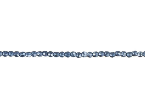 Czech Fire-Polish Bead 2mm ColorTrends Saturated Metallic Neutral Gray (50pc Strand) by Starman Czech Fire-Polish Bead 2mm ColorTrends Saturated Metallic Neutral Gray (50pc Strand) by Starman