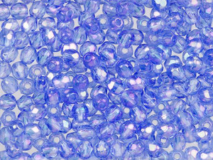 Czech Fire-Polish Bead 2mm Sapphire Iris Luster (50pc Strand) by Starman Czech Fire-Polish Bead 2mm Sapphire Iris Luster (50pc Strand) by Starman