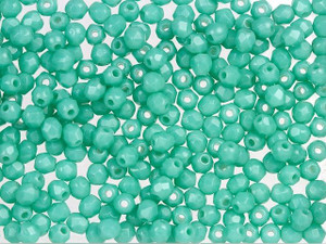 Czech Fire-Polish Bead 2mm Turquoise (50pc Strand) by Starman Czech Fire-Polish Bead 2mm Turquoise (50pc Strand) by Starman