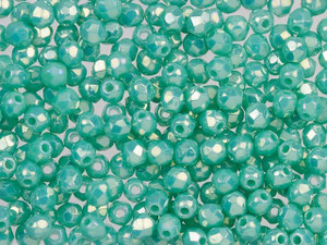 2mm Crystal Glass Beads / Flashy White #4