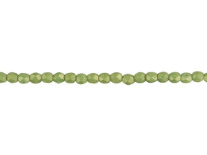 Czech Fire-Polish Bead 3mm ColorTrends Pacifica Avocado (50pc Strand) by Starman Czech Fire-Polish Bead 3mm ColorTrends Pacifica Avocado (50pc Strand) by Starman