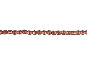 Czech Fire-Polish Bead 3mm ColorTrends Saturated Metallic Grenadine (50pc Strand) by Starman Czech Fire-Polish Bead 3mm ColorTrends Saturated Metallic Grenadine (50pc Strand) by Starman
