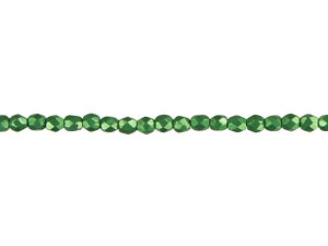 Czech Fire-Polish Bead 3mm ColorTrends Saturated Metallic Kale (50pc Strand) by Starman Czech Fire-Polish Bead 3mm ColorTrends Saturated Metallic Kale (50pc Strand) by Starman