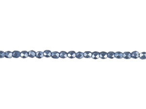 Czech Fire-Polish Bead 3mm ColorTrends Saturated Metallic Neutral Gray (50pc Strand) by Starman Czech Fire-Polish Bead 3mm ColorTrends Saturated Metallic Neutral Gray (50pc Strand) by Starman
