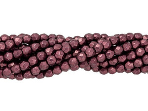 Czech Fire-Polish Bead 3mm ColorTrends Saturated Metallic Red Pear (50pc Strand) by Starman Czech Fire-Polish Bead 3mm ColorTrends Saturated Metallic Red Pear (50pc Strand) by Starman