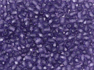 Czech Fire-Polish Bead 3mm Tanzanite (50pc Strand) by Starman Czech Fire-Polish Bead 3mm Tanzanite (50pc Strand) by Starman