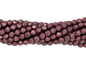 Czech Fire-Polish Bead 4mm ColorTrends Saturated Metallic Red Pear (50pc Strand) by Starman Czech Fire-Polish Bead 4mm ColorTrends Saturated Metallic Red Pear (50pc Strand) by Starman