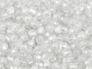 Czech Fire-Polish Bead 4mm Crystal Luster (50pc Strand) by Starman Czech Fire-Polish Bead 4mm Crystal Luster (50pc Strand) by Starman