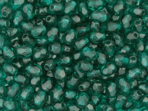Czech Fire-Polish Bead 4mm Indicolite (50pc strand) by Starman