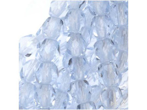 Czech Fire-Polish Bead 4mm Light Sapphire (50pc strand) by Starman Czech Fire-Polish Bead 4mm Light Sapphire (50pc strand) by Starman