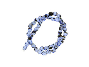 Czech Fire-Polish Bead 4mm Sapphire Tortoise (50pc Strand) by Starman Czech Fire-Polish Bead 4mm Sapphire Tortoise (50pc Strand) by Starman