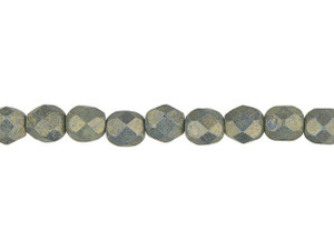 Czech Fire-Polish Bead 6mm ColorTrends Pacifica Poppy Seed (25pc Strand) by Starman Czech Fire-Polish Bead 6mm ColorTrends Pacifica Poppy Seed (25pc Strand) by Starman