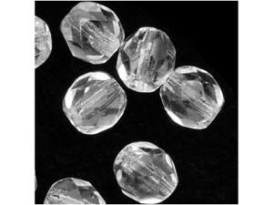 Czech Fire-Polish Bead 6mm Crystal (25pc Strand) by Starman Czech Fire-Polish Bead 6mm Crystal (25pc Strand) by Starman