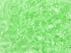 Czech Fire-Polish Bead 6mm Peridot (25pc Strand) by Starman Czech Fire-Polish Bead 6mm Peridot (25pc Strand) by Starman