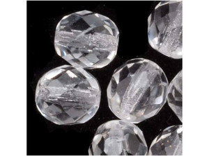 Czech Fire-Polish Bead 8mm Crystal (25pc Strand) by Starman