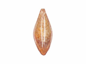 Gardanne Beads Raspberry Peach Enameled Brass Leaf Petal Pendant Gardanne Beads Raspberry Peach Enameled Brass Leaf Petal Pendant