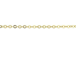 1125 Gold-Filled 14K/20 Hammered Cable Chain by the Foot 1125 Gold-Filled 14K/20 Hammered Cable Chain by the Foot