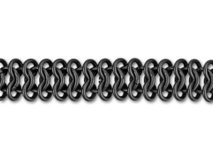 11mm Matte Black Chain Maille Chain by the Foot 11mm Matte Black Chain Maille Chain by the Foot