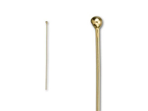 Rose Gold-Filled 14K/20 2-Inch Ball-End Head Pin - 24 Gauge