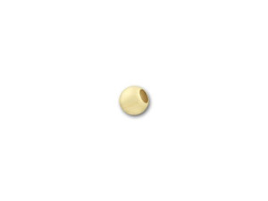 Gold-Filled 2mm Round Seamed Bead with 0.85mm Hole Gold-Filled 2mm Round Seamed Bead with 0.85mm Hole
