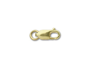 12mm Brass, Copper, Gold Plated, Gun Metal Plated and Silver Plated Lobster  Claw Clasp - Soft Flex Company