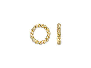 Gold-Filled 4mm Twisted 20 Gauge Closed Jump Ring Gold-Filled 4mm Twisted 20 Gauge Closed Jump Ring