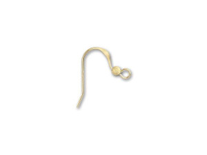 Gold-Plated Brass Screw-Back Earring with Loop (1 Pair)