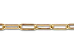Gold-Filled Flat Cable Chain by the Foot Gold-Filled Flat Cable Chain by the Foot