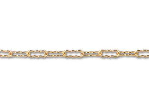 Gold-Filled Scalloped Link Chain by the Foot Gold-Filled Scalloped Link Chain by the Foot