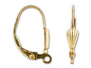 Gold-Filled Shell Leverback Earring (1 Pair) Gold-Filled Shell Leverback Earring (1 Pair)