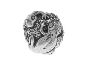Green Girl Studios Pewter Gecko Ball Bead