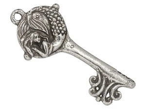 Green Girl Studios Pewter Mermaid Key Pendant